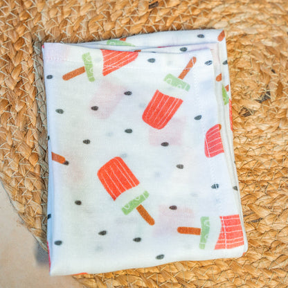 Watermelon Organic Bamboo Muslin Bath Towel 100%Bamboo