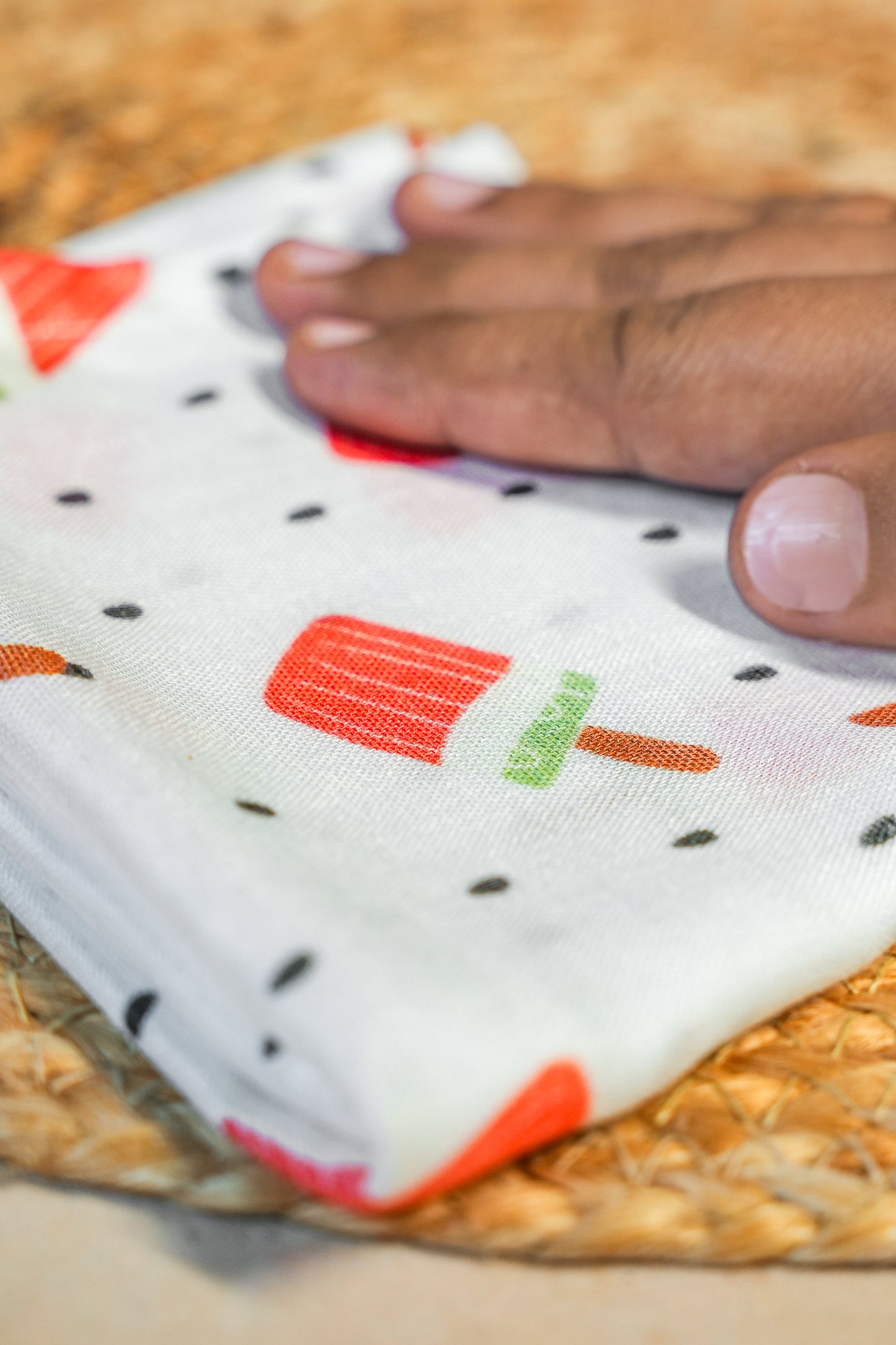 Watermelon Organic Bamboo Muslin Bath Towel 100%Bamboo