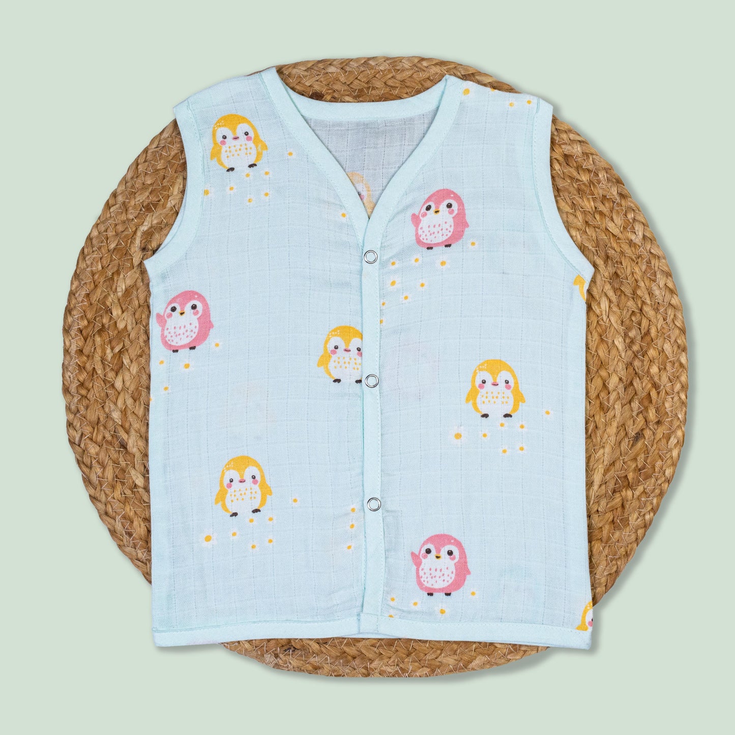 Penguin Cotton Muslin Jabla (0-3 months)