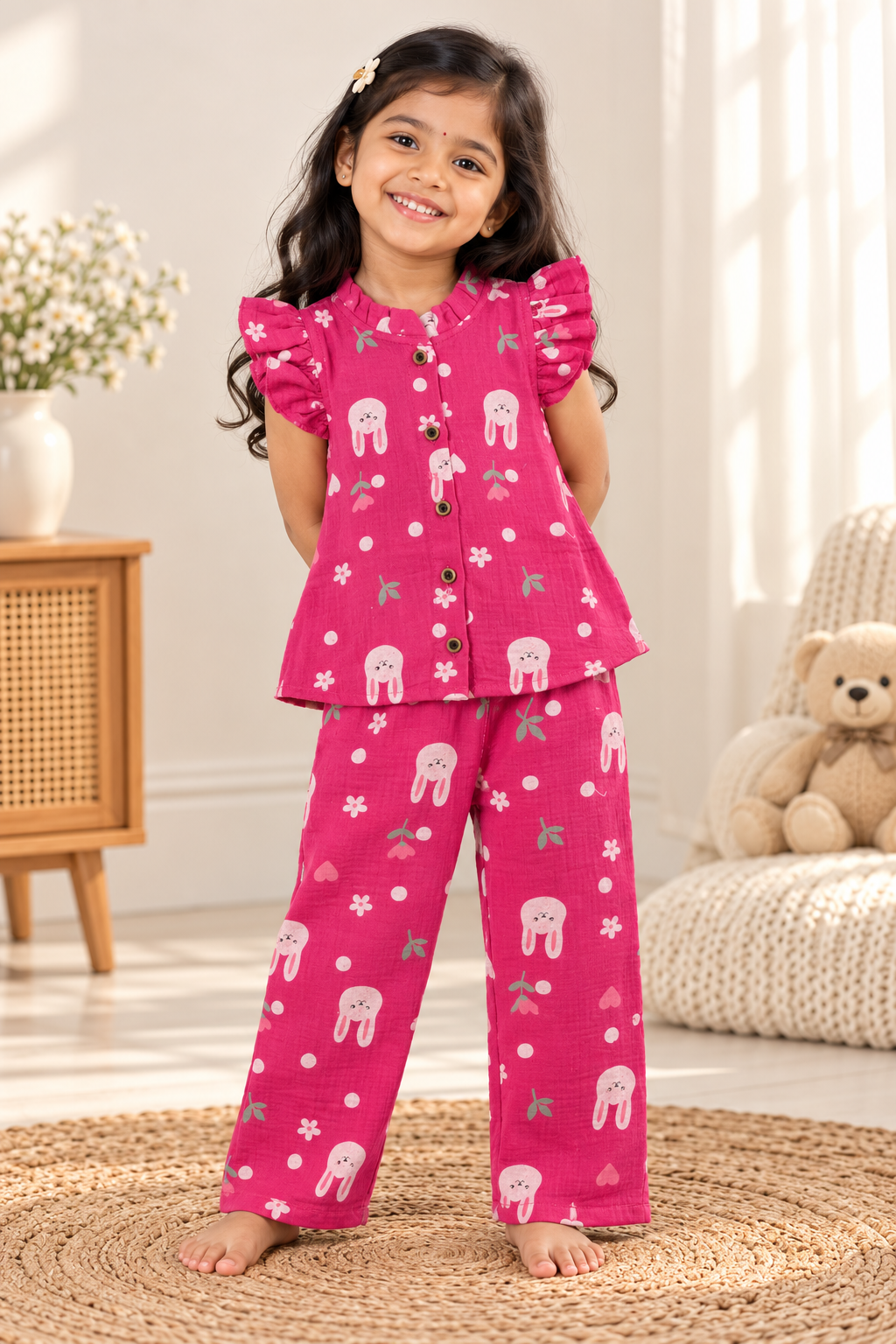Girls Muslin Co-Ord Set