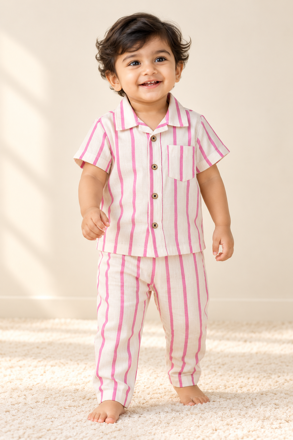 Unisex Muslin Shirt & Full Pant Co-Ord Set