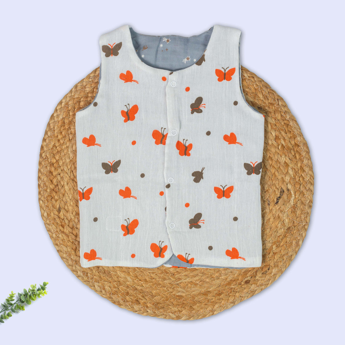 Reversible 2 in 1 Muslin Jabla - Double Layer
