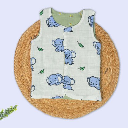 Reversible 2 in 1 Muslin Jabla - Double Layer