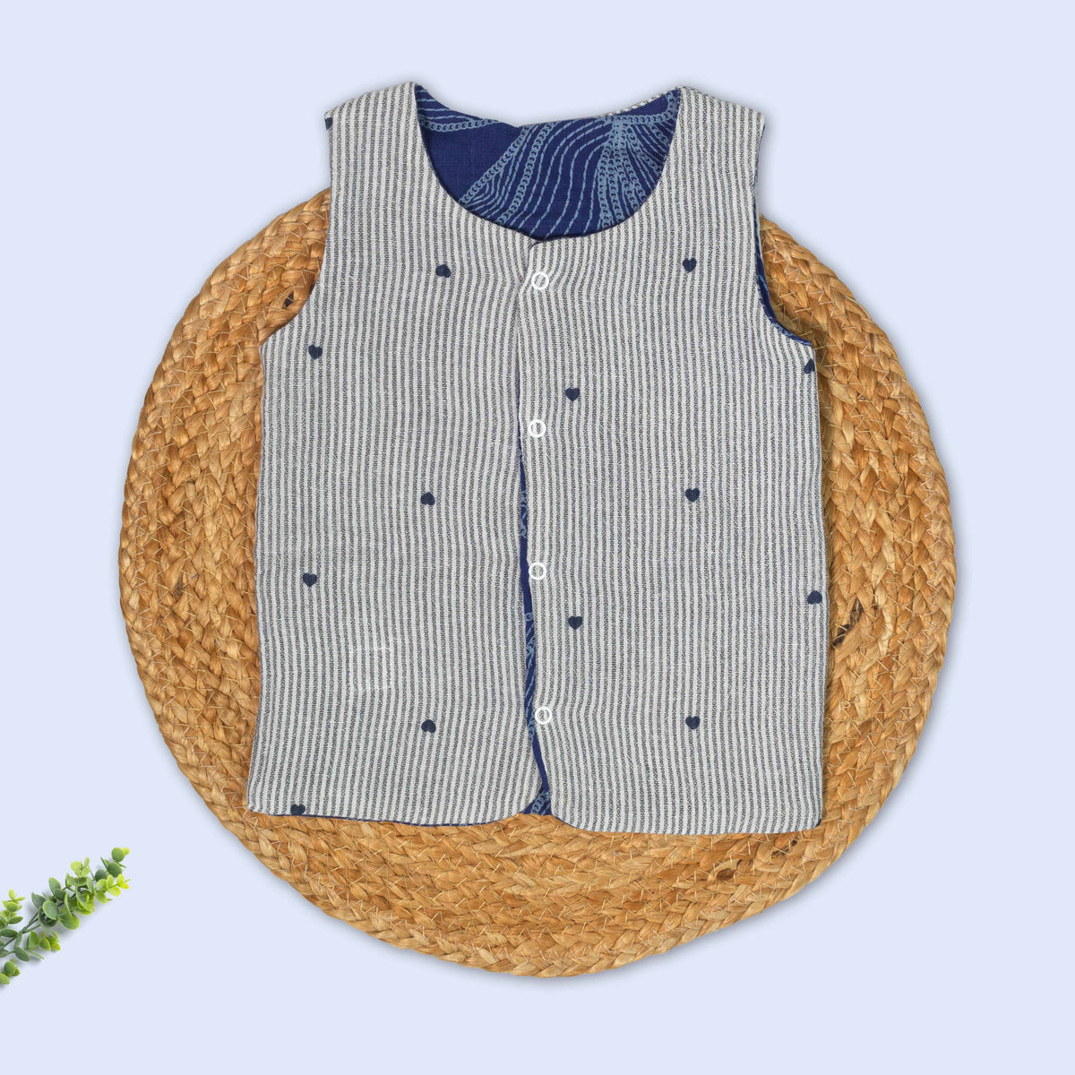 Reversible 2 in 1 Muslin Jabla - Double Layer
