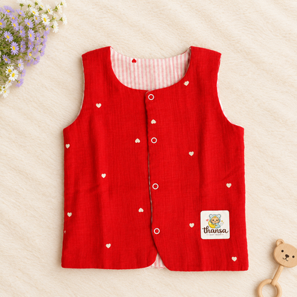 Reversible 2 in 1 Muslin Jabla - Double Layer