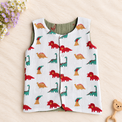 Reversible 2 in 1 Muslin Jabla - Double Layer