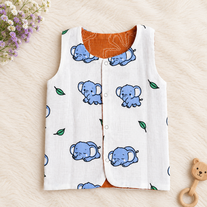 Reversible 2 in 1 Muslin Jabla - Double Layer