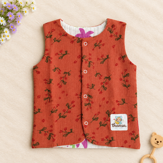 Reversible 2 in 1 Muslin Jabla - Double Layer