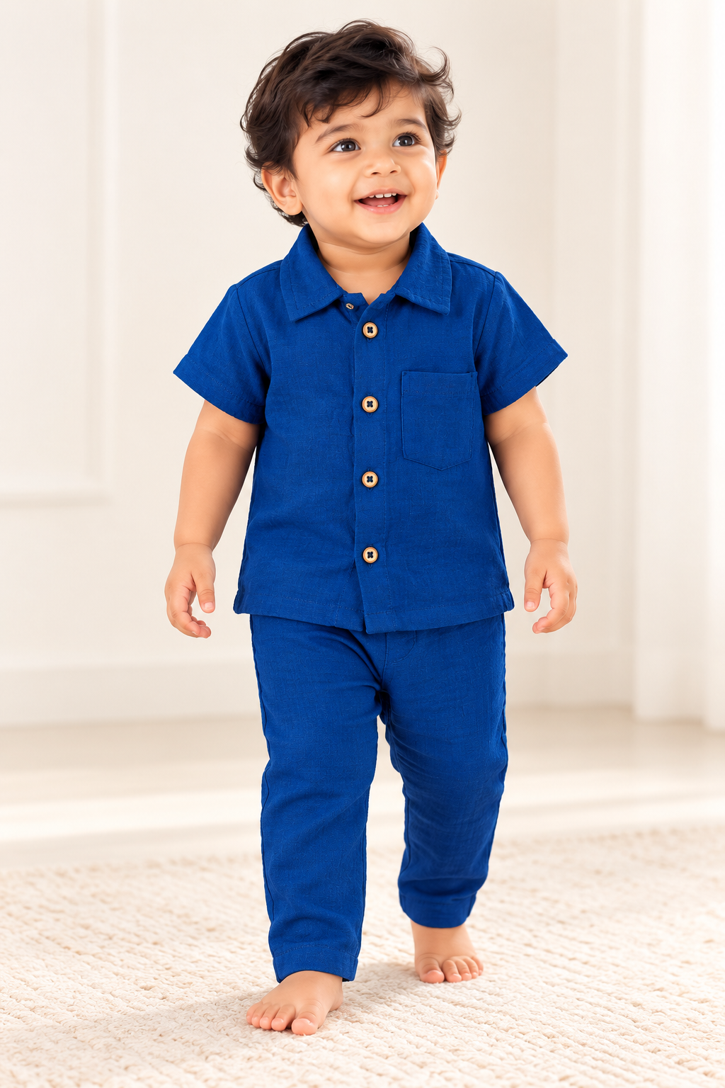 Unisex Muslin Shirt & Full Pant Co-Ord Set