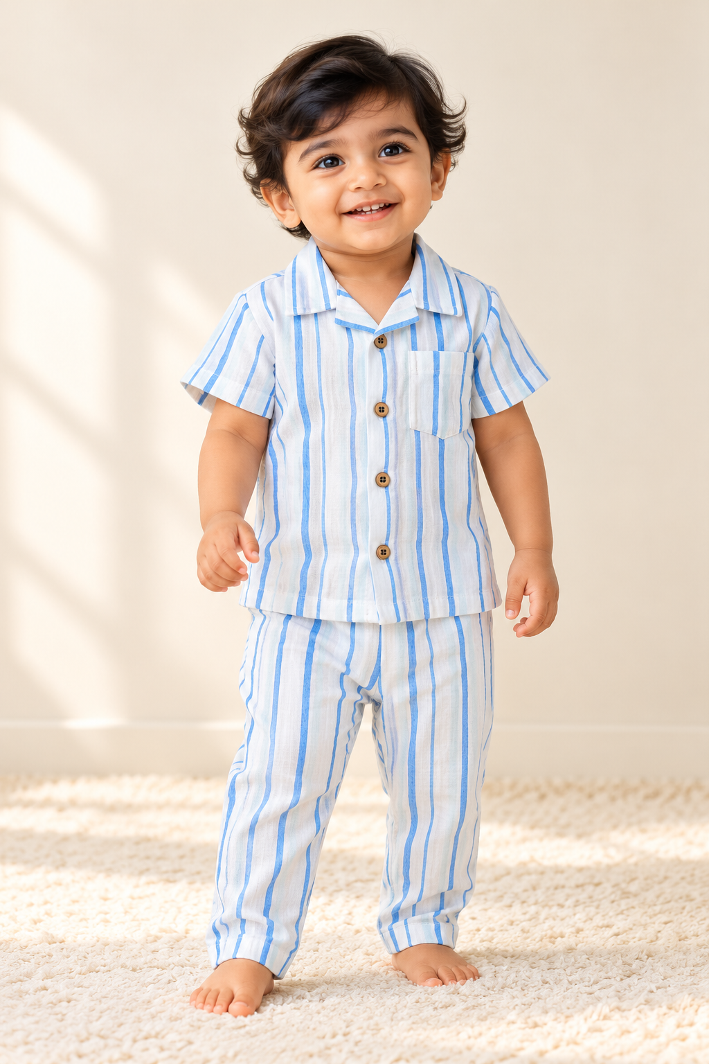 Unisex Muslin Shirt & Full Pant Co-Ord Set