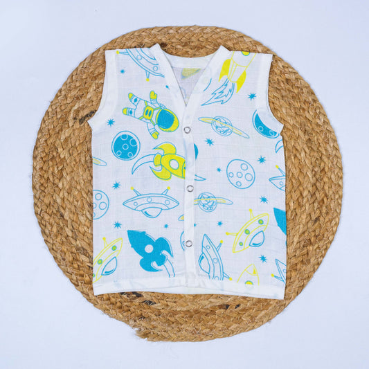 Space Sprouts Bamboo Muslin Jabla (3-6 months)
