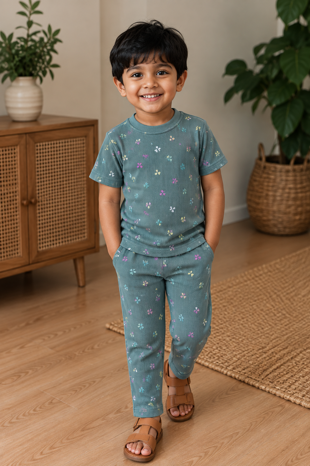 Knitted Co-Ord Set with Pants