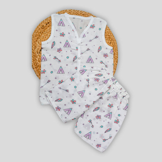 Tent Muslin Co-Ord Set (0-3 months)