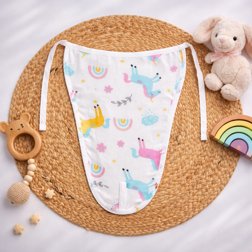 Organic Cotton Muslin Nappy (0-3 months)