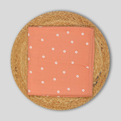 Apricot Organic Cotton Muslin Hooded Baby Towel (75x75 cm)