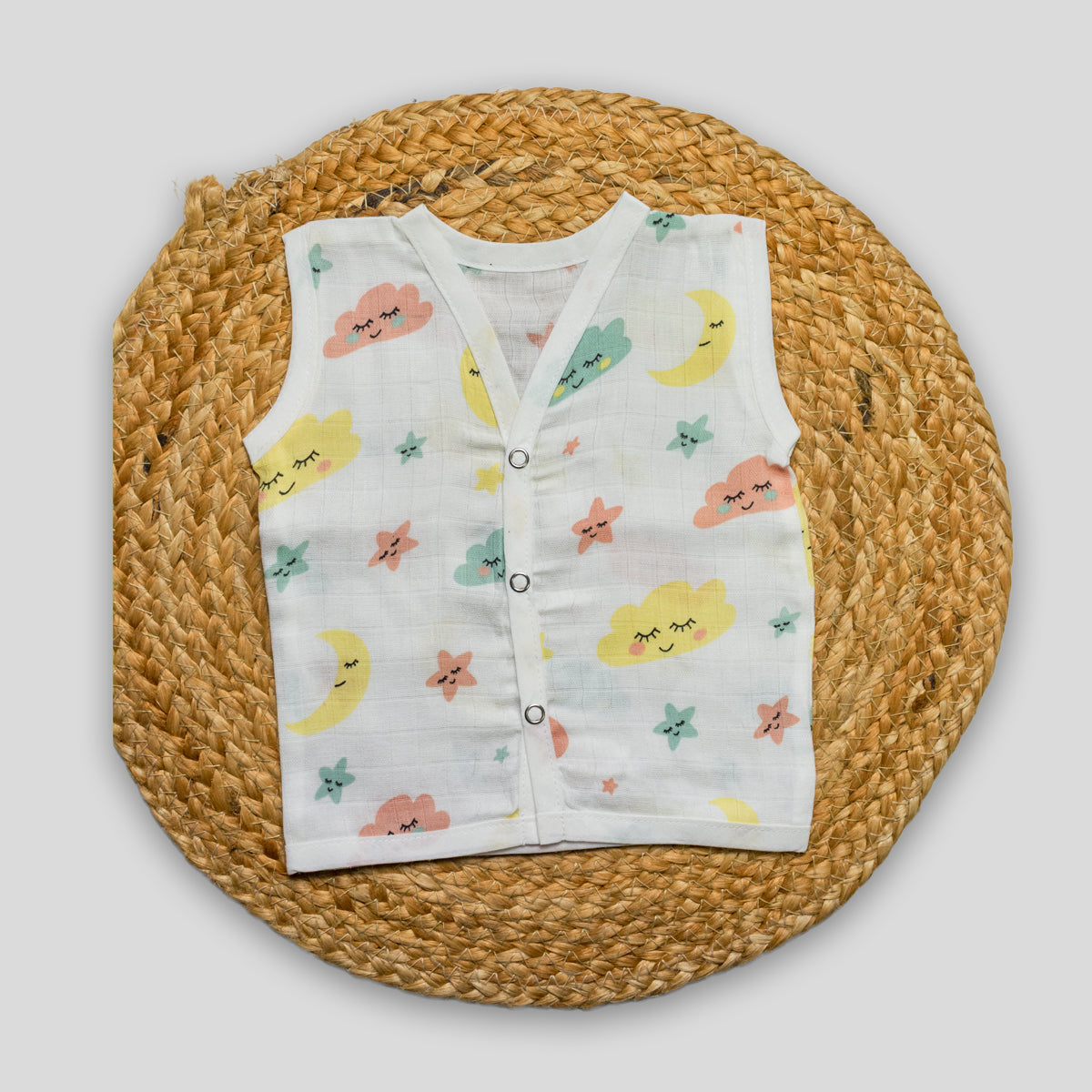 Organic Cotton Muslin Jabla (0-0 months) New Born