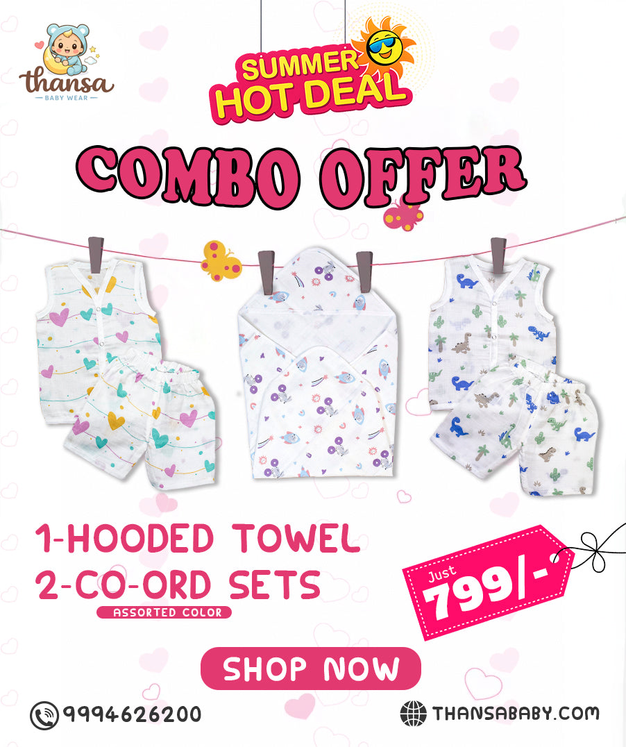 Co-Ord Set & Hooded Towel Combo