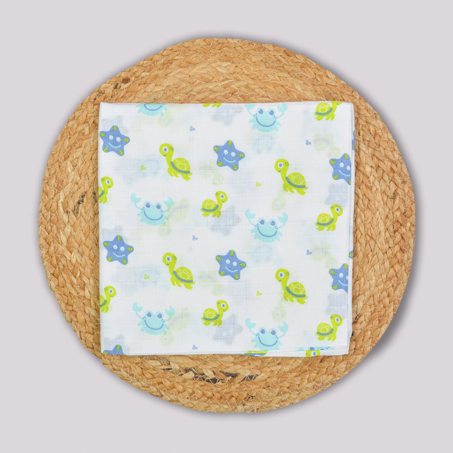 Crab Cotton muslin Swaddle (100x100cm)