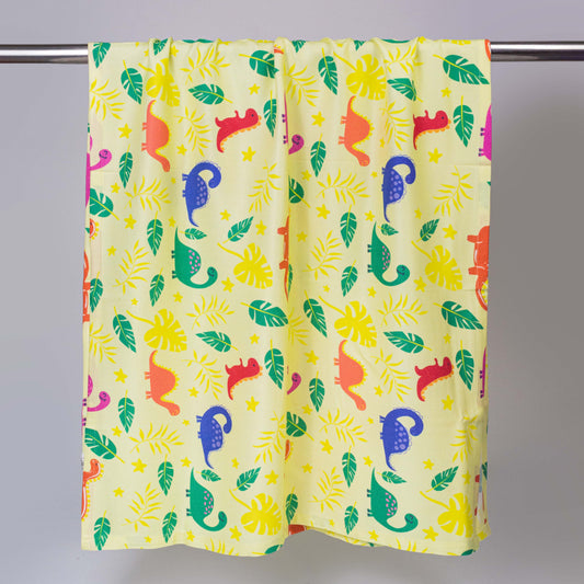 Jungle Dino Bamboo Bath Towel for Kids – Ultra Soft, 3X Absorbent, Antibacterial (60x120 cm)