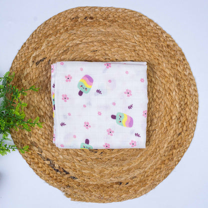 Happy Pops 100% Bamboo Muslin Bath Towel 60x120 cm