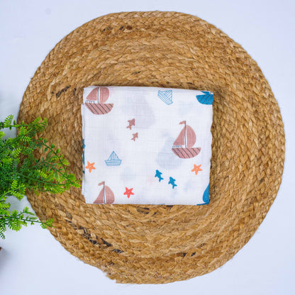 Sailboy 100% Bamboo Muslin Bath Towel 60x120 cm