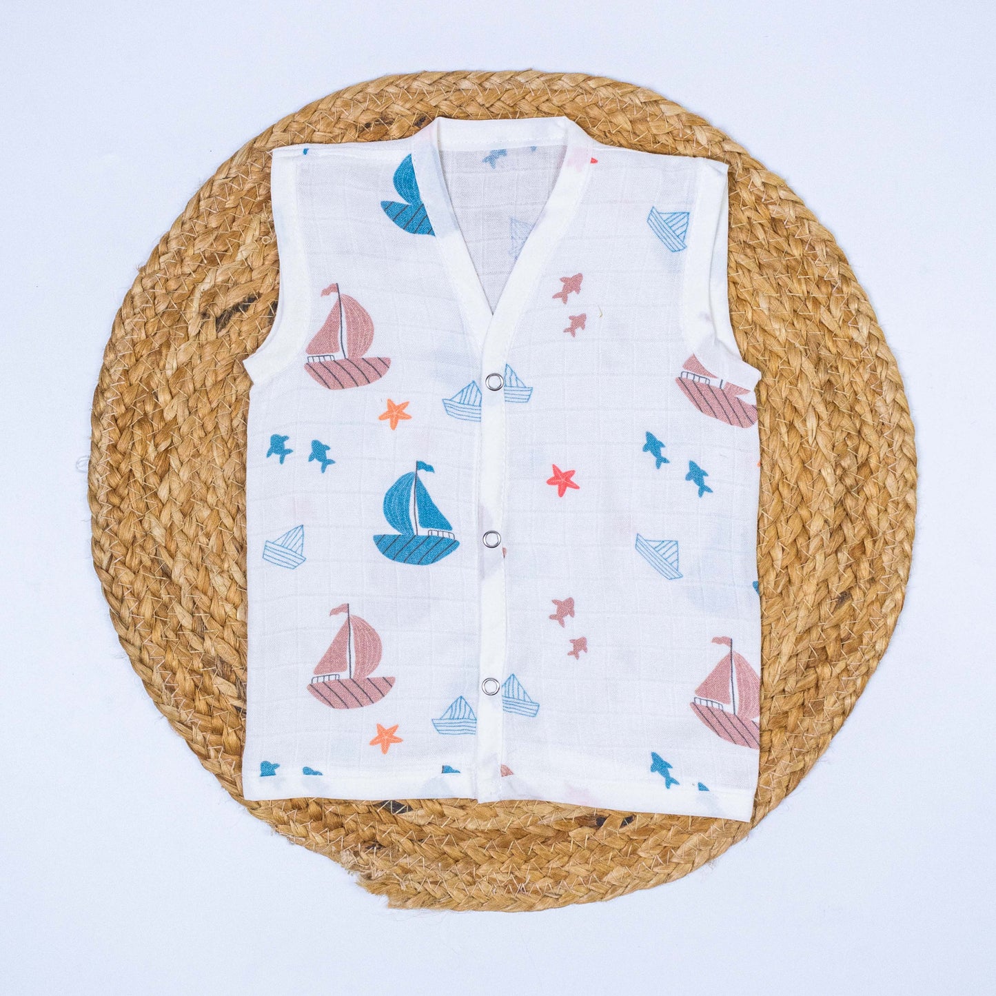 sailboy Bamboo Muslin Jabla (6-9 months)