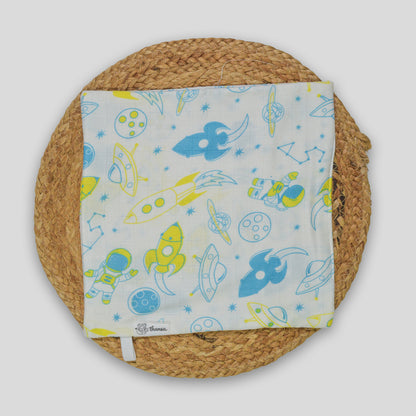 Space Sprouts Bamboo Muslin Wipes 3Layer 27x27cm