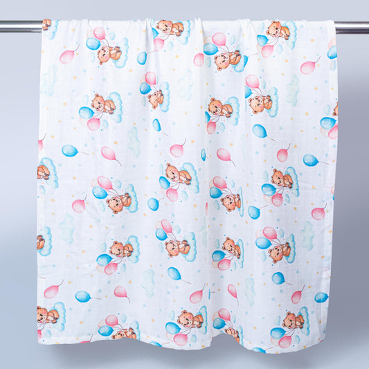 Teddy Organic Bamboo Muslin Swaddle blanket 100x100cm 100%Bamboo