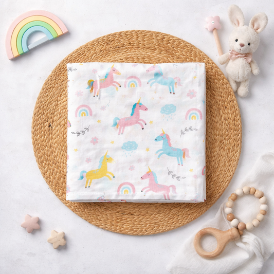 Organic Cotton muslin Swaddle 100x100cm